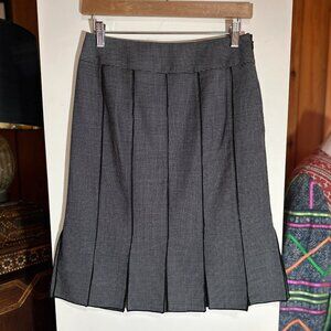 DRAMA Vintage 80’s Black and White Wool Fluted Skirt – 2